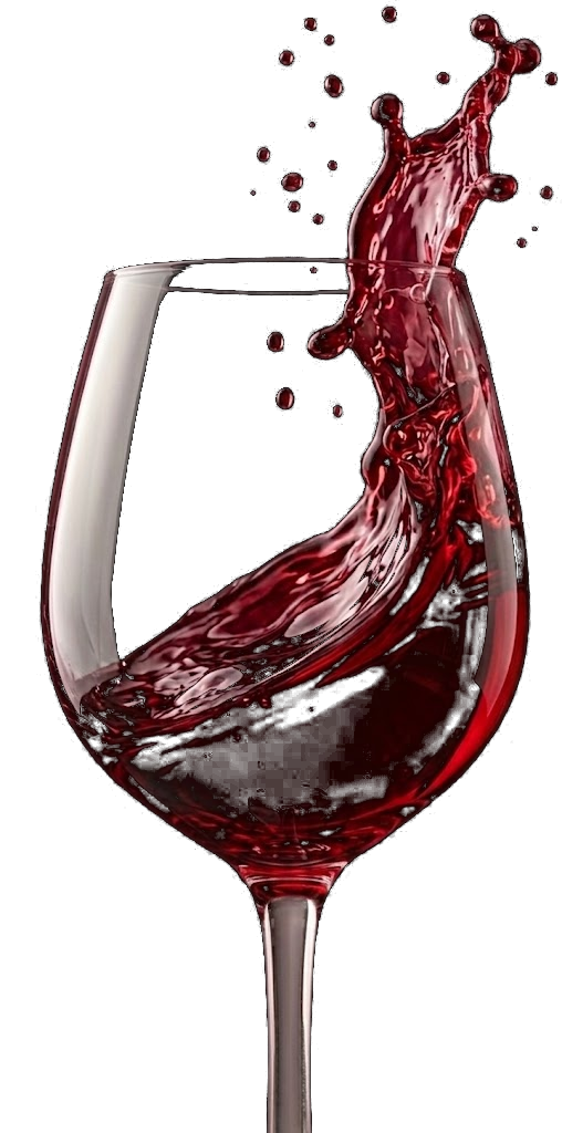 Wijnglas met rode wijn